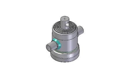 3090F -TELESCOPIC CYLINDER STANDARD/HOLE 5 STAGES STROKE 500 FI 124