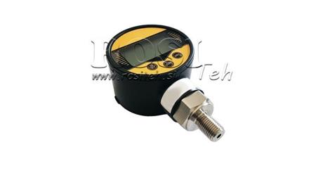 CYFROWY MANOMETR DN63 WERTYKALNY 0 - 600 BAR - 1/4