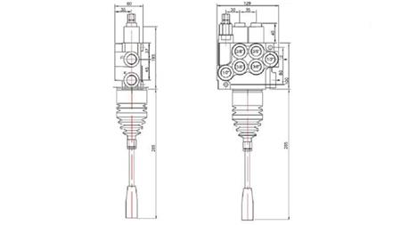 HYD. VENTTIILI 2xP40 JOYSTICK