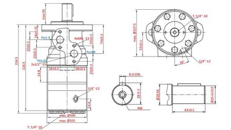 HYDROMOTOR B/MR 200 - MED BROMS