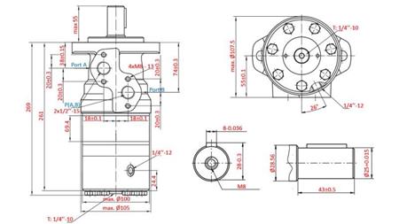 HYDROMOTOR B/MR 400 - MED BROMS