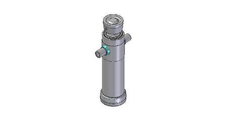 4021S -TELESCOPISK CYLINDER STANDARD/BOLD 2 TRIN SLAG 595 DIAMETER 106