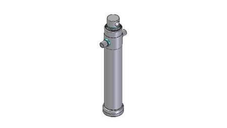 4028F - TELESCOPISK CYLINDER STANDARD/HÅL 2 STEG RESA 1195 DIAMETER 124