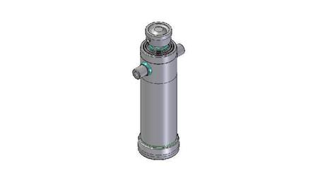 4036S -CYLINDER TELESCOPICZNY STANDARDOWY/KULOWY 3 ETAPY SKOK 1273 ŚREDNICA 152