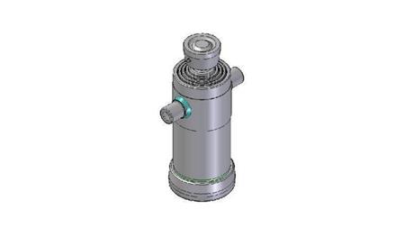 4041S -CYLINDER TELESCOPICZNY STANDARD/BALL 4 ETAPY SKOK 1040 ŚREDNICA 152