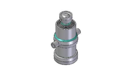 4070S -CYLINDER TELESCOPICZNY STANDARDOWY/KULOWY 4 ETAPY SKOK 1030 ŚREDNICA 170