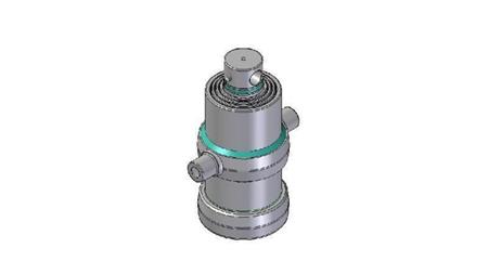 4071F - TELESCOPIC CYLINDER STANDARD/HOLE 4 STAGES TRAVEL 970 DIAMETER 170