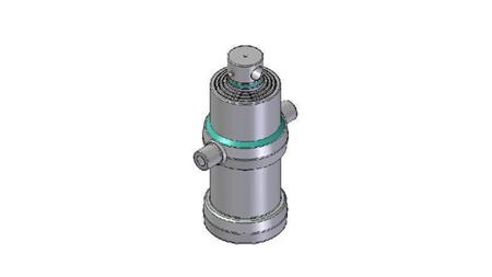 4072F - TELESCOPIC CYLINDER STANDARD/HOLE 4 STAGES TRAVEL 1210 DIAMETER 170