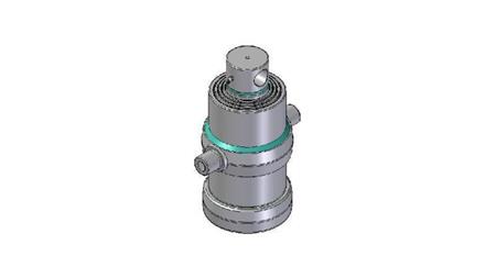 4081F -TELESCOPIC CYLINDER STANDARD/HOLE 4 STAGES TRAVEL 1190 DIAMETER 190