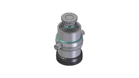 5031S -CYLINDER TELESCOPICZNY STANDARD/BALL 5 ETAPÓW SKOK 1245 ŚREDNICA 215