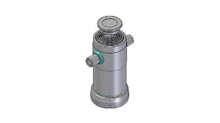 6008S -TELESCOPIC CYLINDER STANDARD/BALL 6 STAGES STROKE 1480 DIAMETER 152