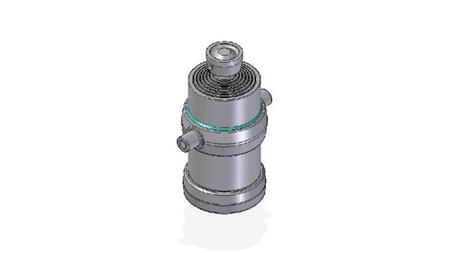 7052S -CYLINDER TELESCOPICZNY STANDARDOWY/KULOWY 7 ETAPÓW SKOK 2085 ŚREDNICA 215