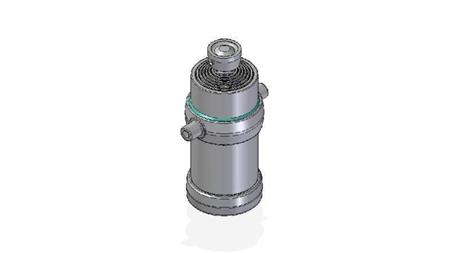 7053S - TELESCOPIC CYLINDER STANDARD/BALL 7 STAGES STROKE 2555 DIAMETER 215