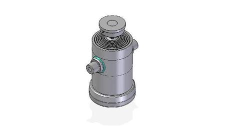 7063S -CYLINDER TELESKOPOWY STANDARD/KULKA 7 ETAPÓW PRZESUNIĘCIA 2192 ŚREDNICA 270