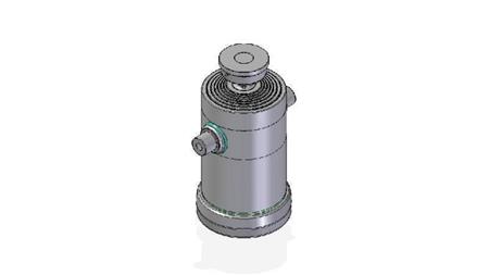 7085S -CYLINDER TELESKOPOWY STANDARD/KULKA 7 ETAPÓW PRZESUNIĘCIA 2677 ŚREDNICA 300