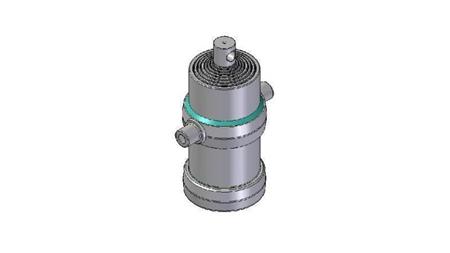 8006F - TELESCOPISK CYLINDER STANDARD/HÅL 8 STEG SLAG 2340 FI 190