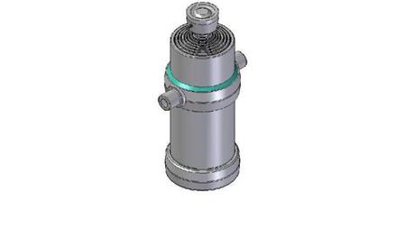 8007S -CYLINDER TELESKOPOWY STANDARD/KULKA 8 ETAPÓW PRZESUNIĘCIA 2980 ŚREDNICA 190