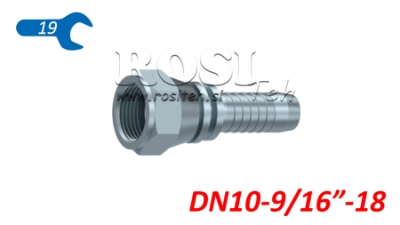 POŁĄCZENIE HYDRAULICZNE DKJ JIC74° ŻEŃSKI DN10-9/16”-18