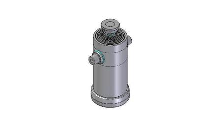 8036S -CYLINDER TELESKOPOWY STANDARD/KULKA 8 ETAPÓW SKOKU 3500 ŚREDNICA 270