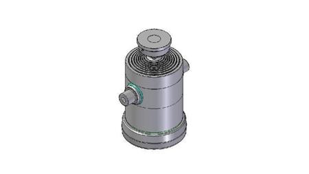 8053S -CYLINDER TELESKOPOWY STANDARD/KULKA 8 ETAPÓW SKOKU 2465 ŚREDNICA 300