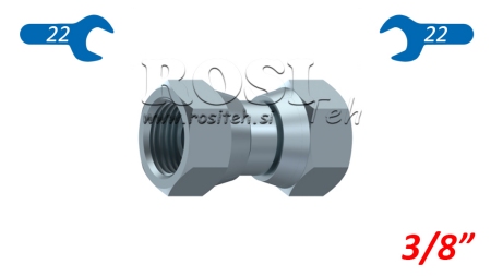 NUTKA OBROTOWA PODWÓJNA HYDRAULICZNA 3/8