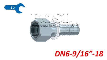 POŁĄCZENIE HYDRAULICZNE DKORFS ŻEŃSKIE DN6-9/16-18