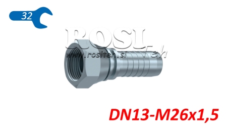 POŁĄCZENIE HYDRAULICZNE BSP ŻEŃSKIE DN13-M26X1,5