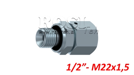 HIDRAULICZNY DWUWIERTNIK UVOJNI VIJAČNI SPOJ AOVR ED BSP1/2 - M22X1,5