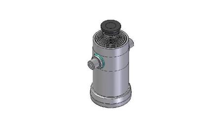 9034S -TELESCOPIC CYLINDER STANDARD/BALL 9 STAGES STROKE 3157 DIAMETER 270