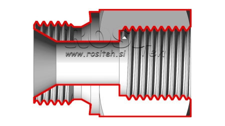 HIDRAVLIČNI ADAPTER MOŠKI-ŽENSKI 1/2-22x1,5