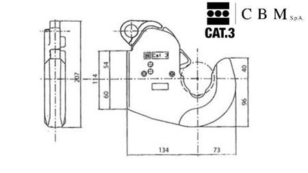 automaattinen koukku hydraulisten kuljetusten kategoria 3