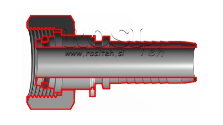POŁĄCZENIE HYDRAULICZNE DKOS 6 Z ŻEŃSKIM DN6-M14X1,5