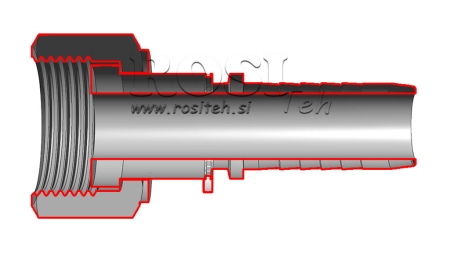 POŁĄCZENIE HYDRAULICZNE DKORFS ŻEŃSKIE DN25-1 7/16-12