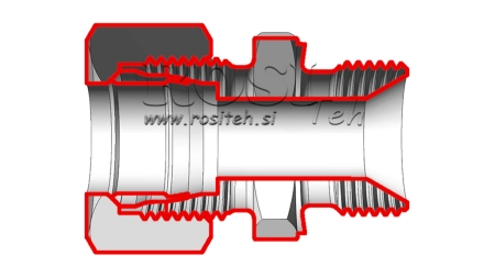 HYDRAULICZNY ZAWÓR PODWÓJNY Z NAKRĘTKĄ AS16-BSP3/8