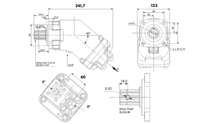 HYDRAULICZNA POMPA ŻELIWNA 82CC BANANA