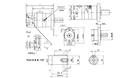 HÜDRAULILINE MOOTOR MS 160 ECO (ALSG3-160)