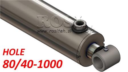 hydraulisk cylinder hål 80-40-1000