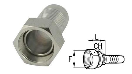 CONNECTEUR FEMELLE BSP HYDRAULIQUE DN10-1/4 82314