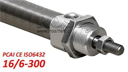 CYLINDER PNEUMATYCZNY PCAI 16/6-300 CE ISO6432