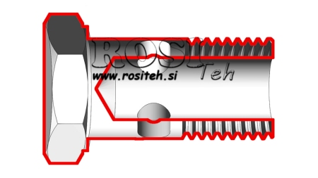 HYDRAULICZNY HOLLOW BOLT 1/8