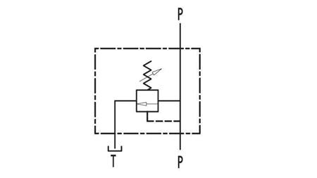 REGULATOR CIŚNIENIA HYDRAULICZNEGO VMP 1/4 - schemat
