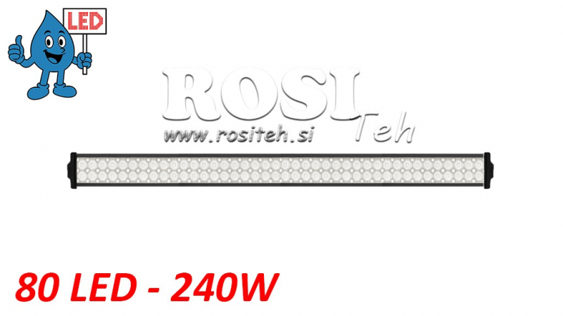 LED ARBEJDSLYS - LYS 80 LED 240W 12V-24V KOMBO 106CM MEGA