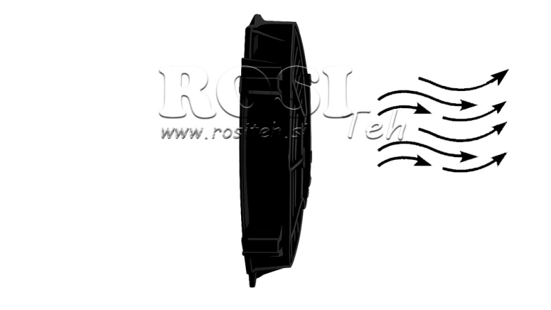 AXIAL VIFTE 225MM TREKKER 12V