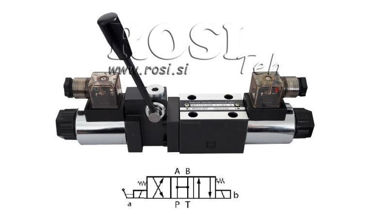 ZAWÓR HYDRAULICZNY RĘCZNY I ELEKTROMAGNETYCZNY CETOP 12/24/230V N3