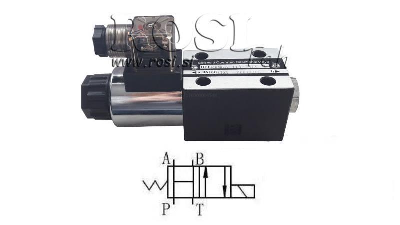 HYDRAULINEN ELEKTROMAGNETTINEN VENTTIILI CETOP 3 12/24/230V 3B