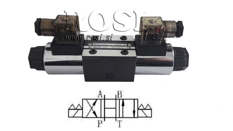 VÁLVULA HIDRÁULICA ELECTROMAGNÉTICA CETOP 3 12/24/230V N3