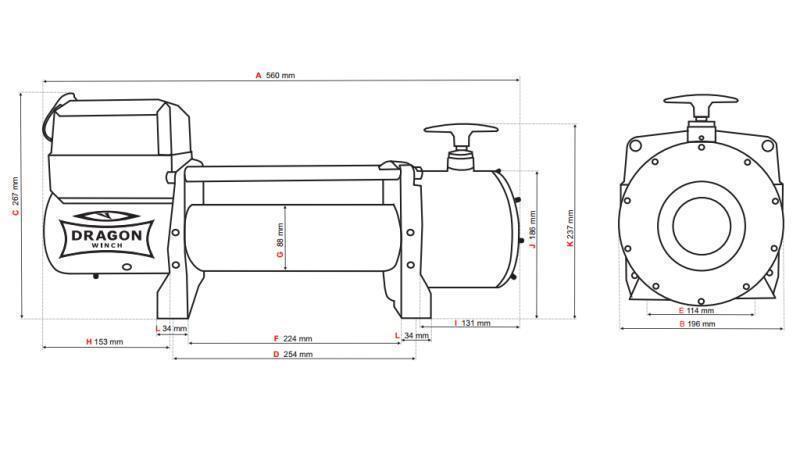 WYCIĄGARKA ELEKTRYCZNA 12 V DWT 15000 HD - 6803 kg
