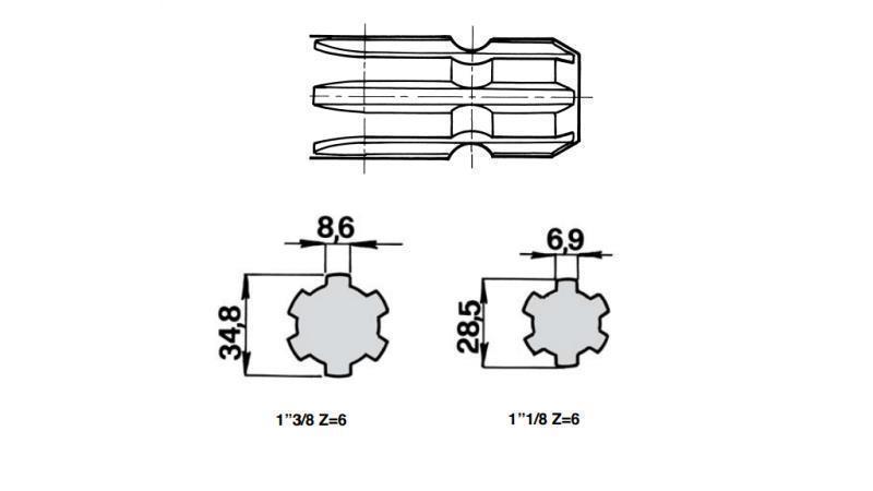 KARDAN - ADAPTER 1''3/8 do 1''1/8