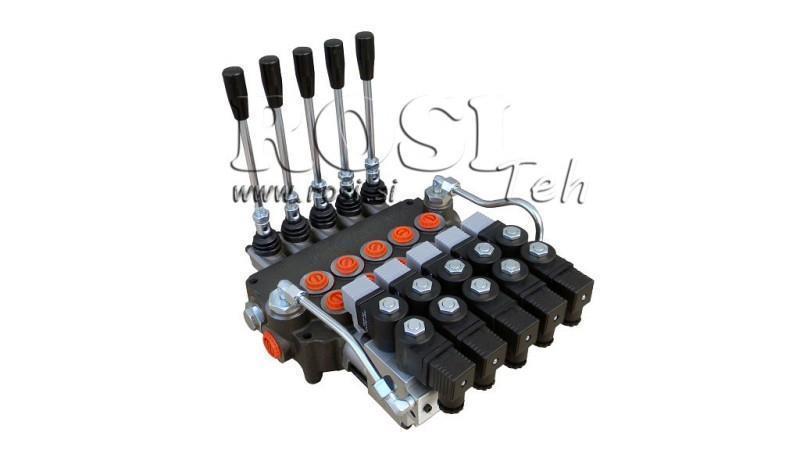 HYDRAULINEN VENTTIILI 5xP80 - EO 12V
